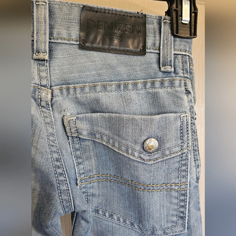 Denizen From Levi's Boys Size 6 Regular Slim Straight Fit Blue Jeans